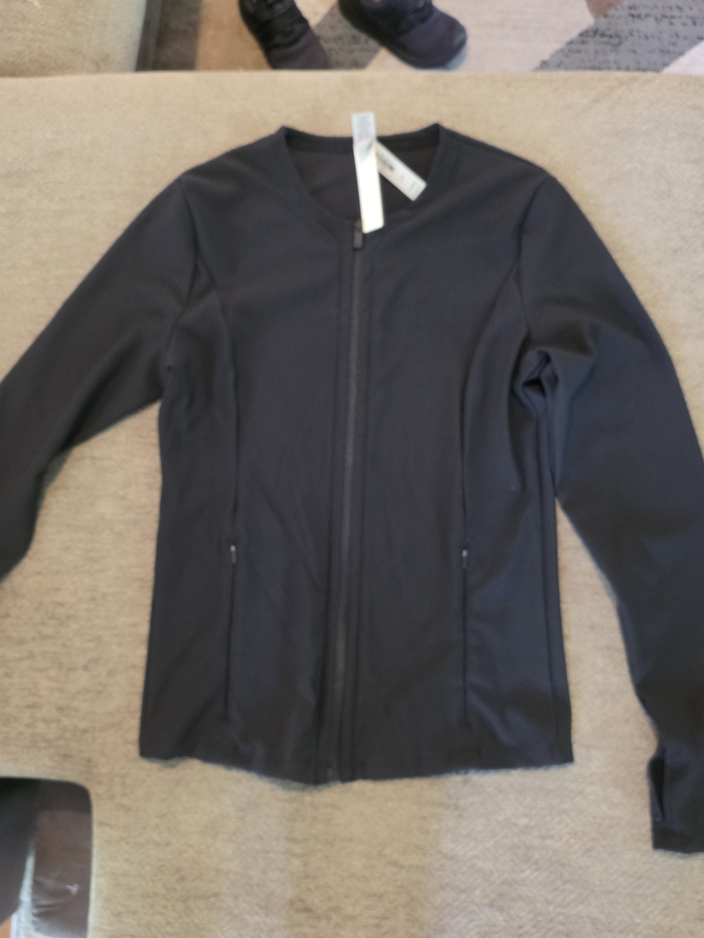 VSX Black Zip-Front Athletic Jacket Size Medium